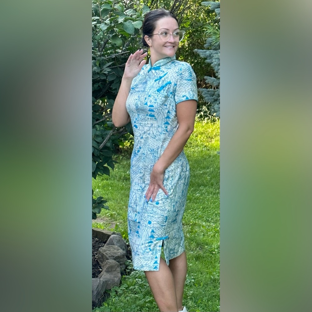 Vintage Alfred Shaheen Cheongsam - 1950-1960s